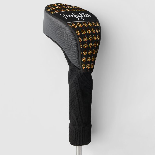 Firefighter Fire Dept    Magnet Golf Head Cover (Angled)