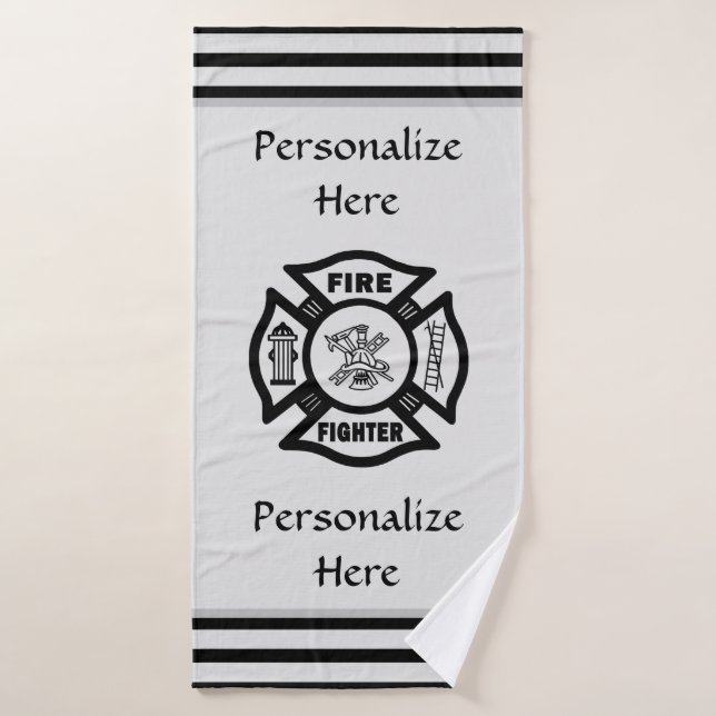 Firefighter Fire Rescue     Bath Towel (Bath Towel)