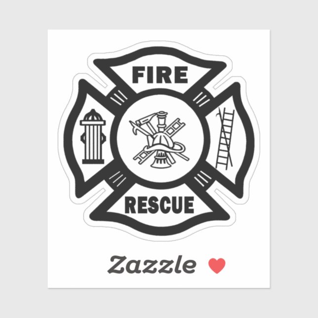 Firefighter Fire Rescue Decals (Sheet)