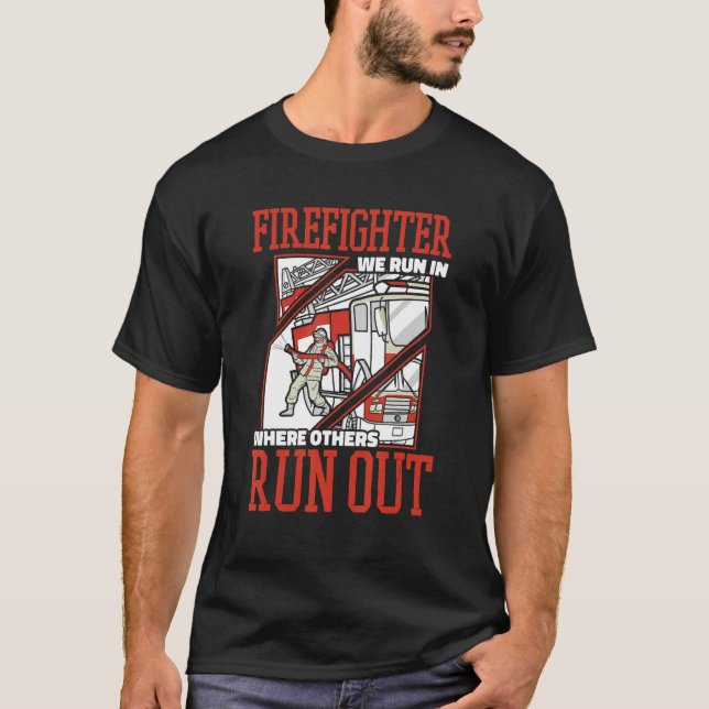 Firefighter Fire Rescue Fireman T-Shirt (Front)