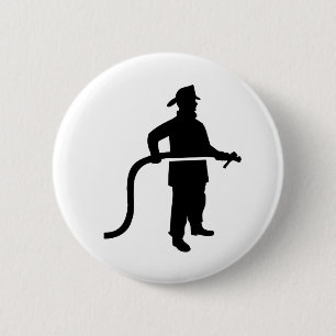 Firefighter Fireman 2 Inch Round Button