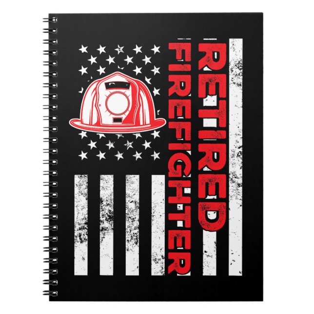 Firefighter Fireman Retired Firefighter Fireman Re Notebook (Front)