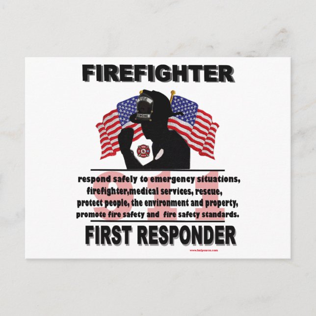 FireFighter_First_Responder Postcard (Front)