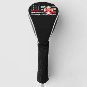 Firefighter Flag & Florian Cross Golf Head Cover