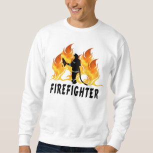 Firefighter Flames Sweatshirt