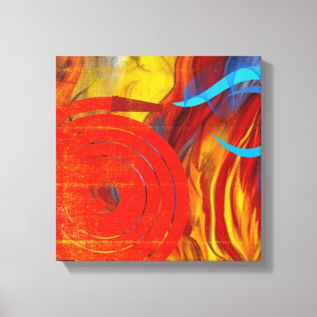 Firefighter Flare Canvas Print (Front)