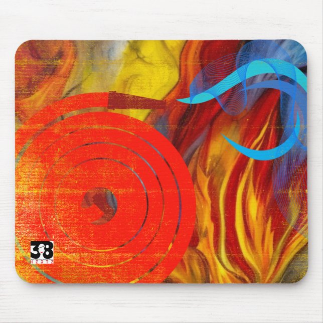 Firefighter Flare Collection Mouse Pad (Front)