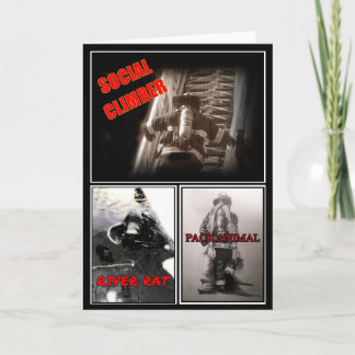 Firefighter  Folded Greeting Card