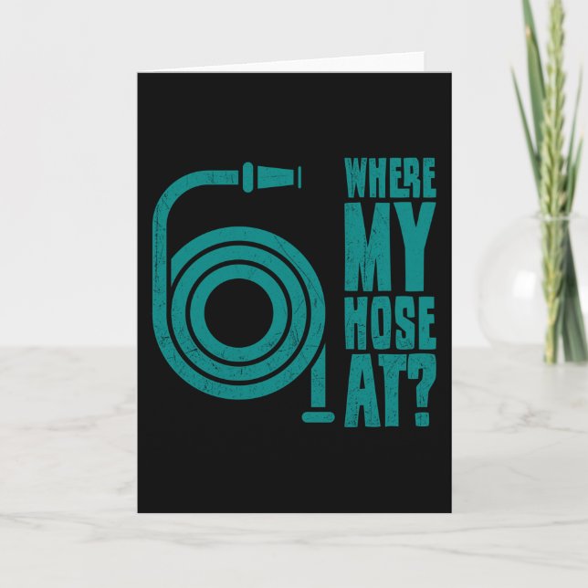 Firefighter Funny Firefighter Apparel Firefighter Card (Front)