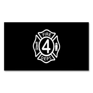 Firefighter Gift   Firefighter Dept Gifts Magnetic Business Card