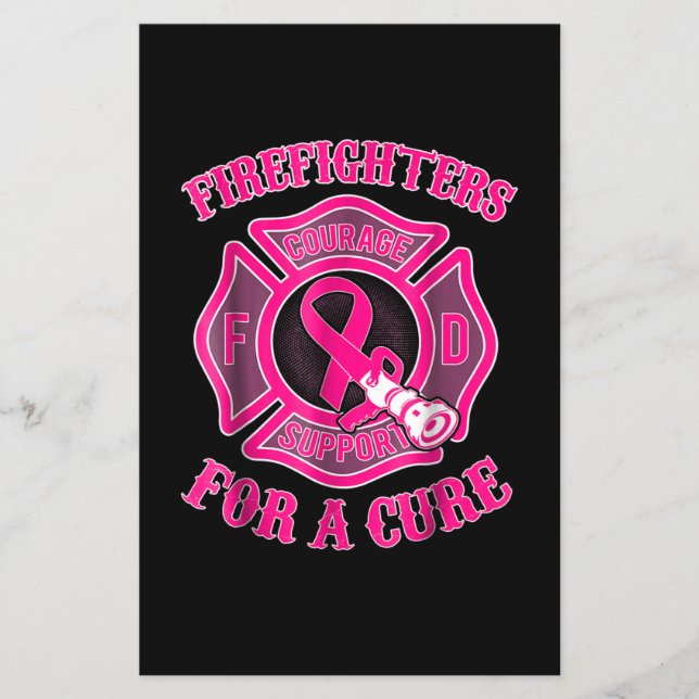 Firefighter Gift | Firefighter For A Cure Flyer (Front)