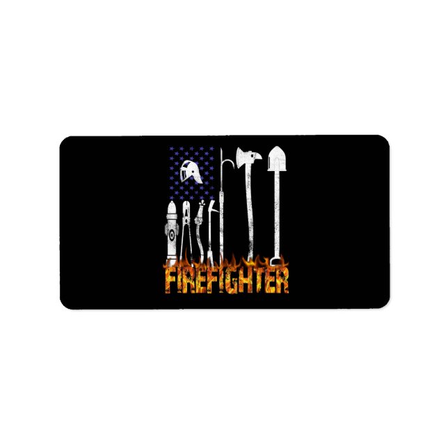 Firefighter Gift | Firefighter Lovers Gift Label (Front)