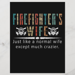 Firefighter Gift   Firefighter Wife Lovers Letterhead