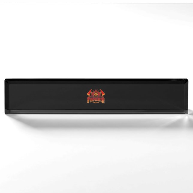 Firefighter Gift For Fireman Or Woman Nameplate (Front)