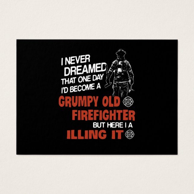 Firefighter Gift | Grumpy Old Firefighter (Front)