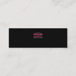 Firefighter Gift   It's My Firefighter's Fault Fun Mini Business Card