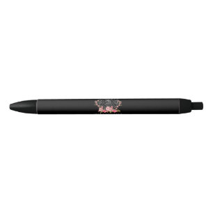 Firefighter Gift Just A Mom Firefighter Black Ink Pen