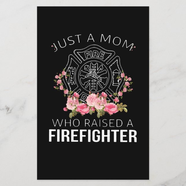Firefighter Gift | Just A Mom Firefighter Flyer (Front)