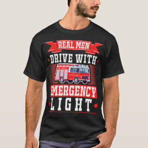 Firefighter Gift Men Fire Truck Fireman T-Shirt