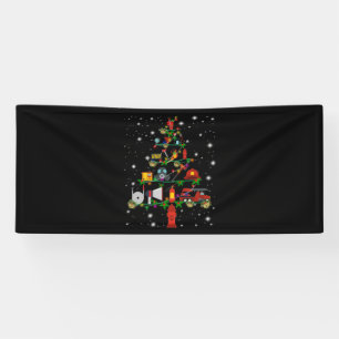 Firefighter Gift   Merry Christmas Firefighter Fun Banner