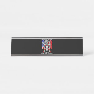 Firefighter Gift Stand For The Flag Firefighter Desk Name Plate