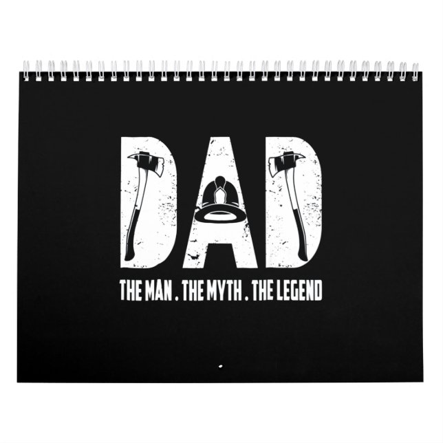 Firefighter Gift | The Man The Myth The Legend Calendar (Cover)