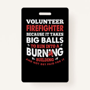 Firefighter Gift Volunteer Firefighter Badge