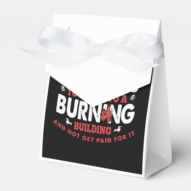 Firefighter Gift | Volunteer Firefighter Favor Box (Front Side)