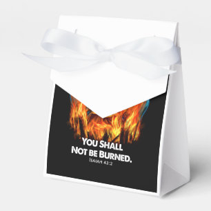 Firefighter Gift When You Walk Through Fire Favor Box