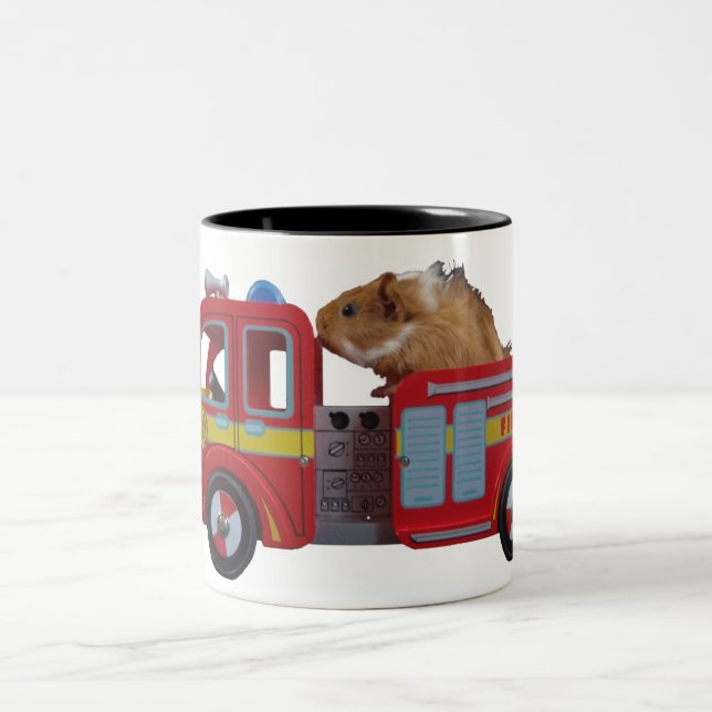 firefighter Gino Two-Tone Coffee Mug (Center)