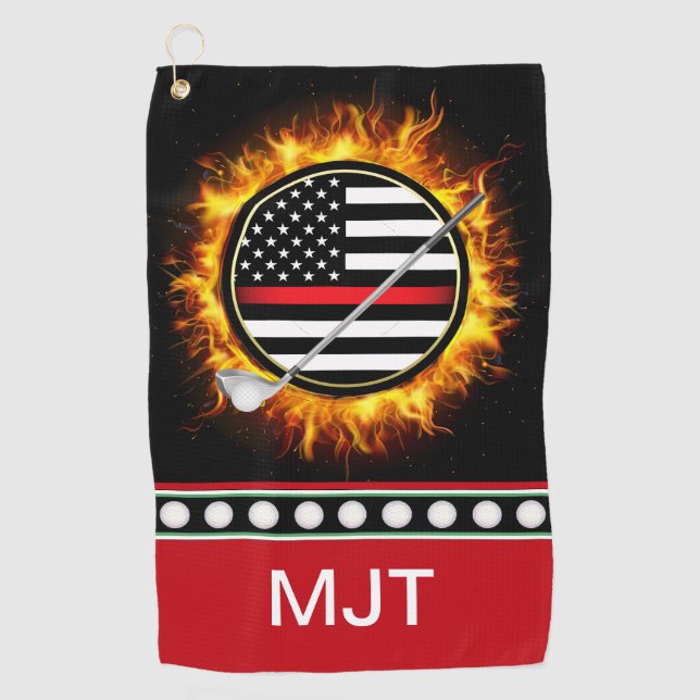 Firefighter Golf Towel (Front)