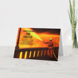 Firefighter Graduate Congratulations Card
