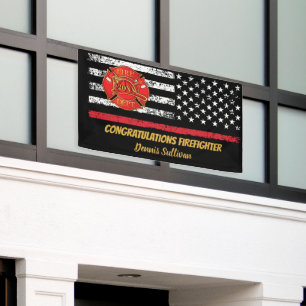 Firefighter Graduate    Firefighter Party Banner