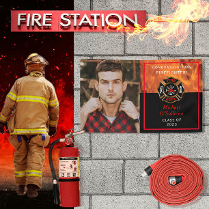 Firefighter Graduation Announcement Banner