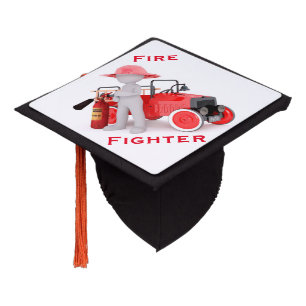 Firefighter Graduation Cap Topper