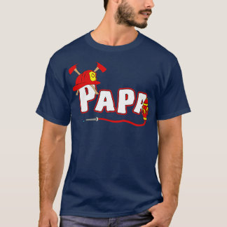Firefighter grandpa Fire Department Hydrant Papa G T-Shirt