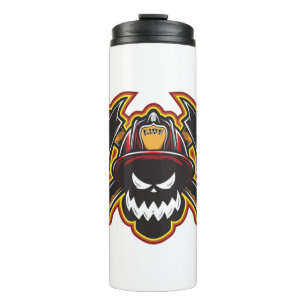 Firefighter Halloween Trick Or Treat Horror Gift Thermal Tumbler