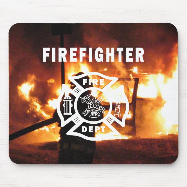 Firefighter Handline Mouse Pad (Front)