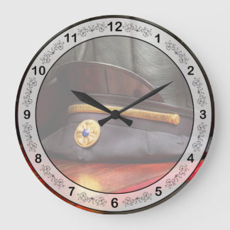 Firefighter - Hat - The ex chiefs hat Large Clock