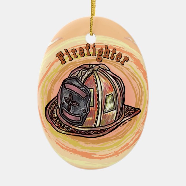 Firefighter Helmet ornament (Front)