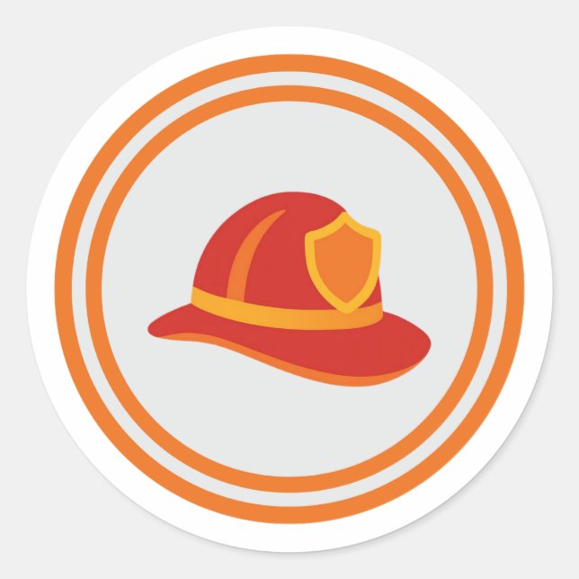 Firefighter Helmet Sticker (Front)