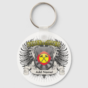 Firefighter Heraldry Keychain