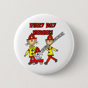 Firefighter Heroes 2 Inch Round Button