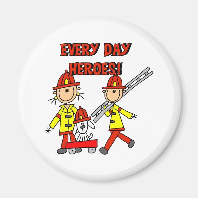 Firefighter Heroes Magnet (Front)