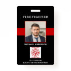 Firefighter ID Personalized Photo Fireman ID Card