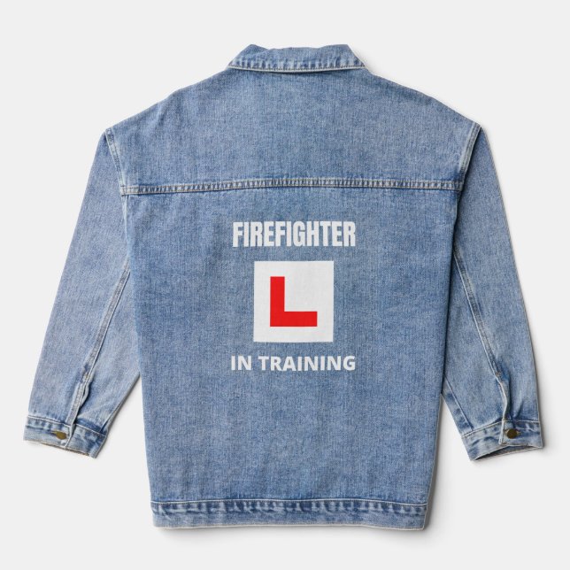 Firefighter in training denim jacket (Back)