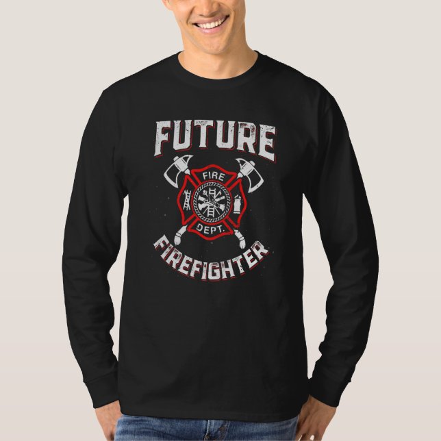 Firefighter In Training I Future Firefighter Funny T-Shirt (Front)