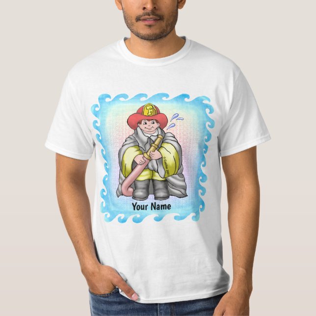 Firefighter Just Like Dad   t-shirt (Front)