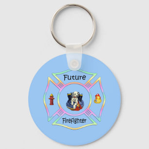 Firefighter Kids Keychain