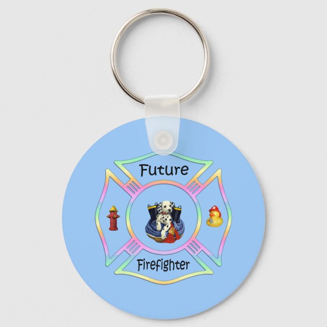 Firefighter Kids Keychain (Front)
